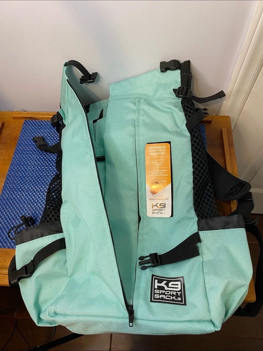 K9 Sport Sack Air 2 Backpack Dog Carrier in the color Summer Mint